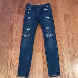 Garage High Waist Distressed Jeans 5